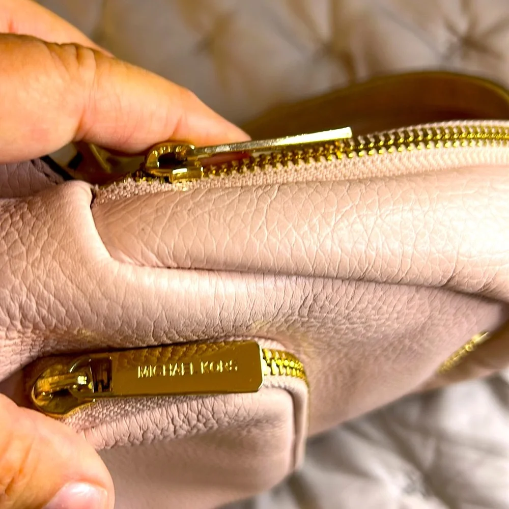 Michael Kors Pink Backpack Pebbled Leather